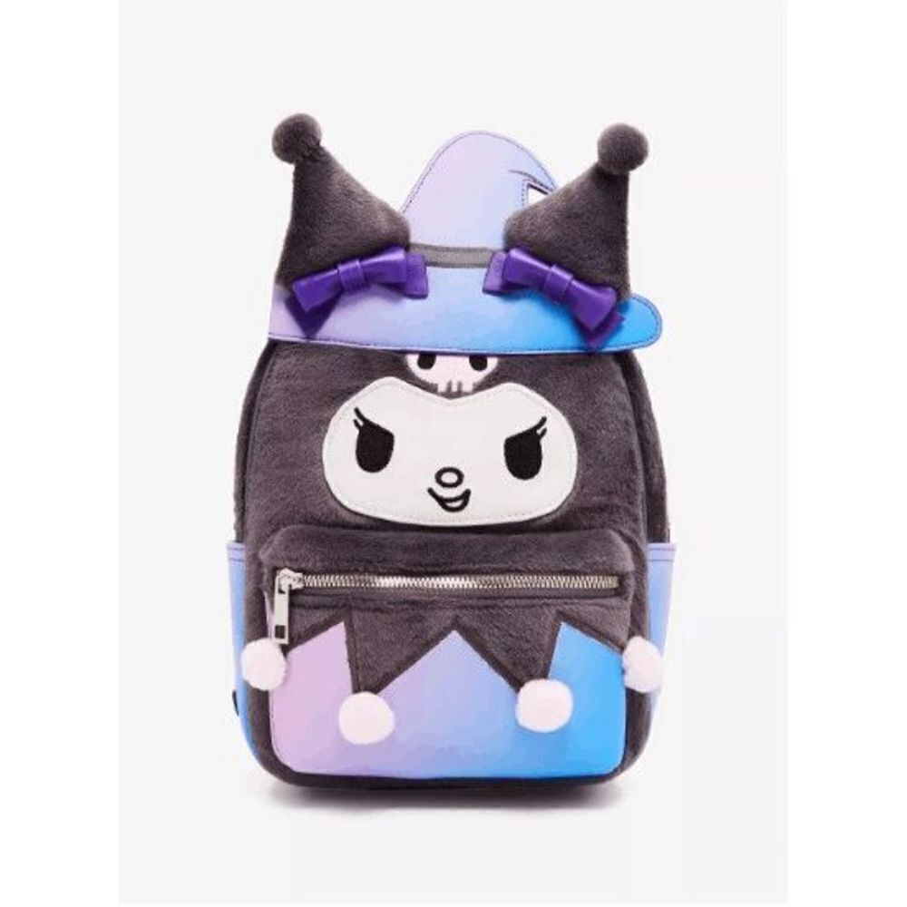 Her Universe Kuromi Witch Fuzzy Mini Backpack